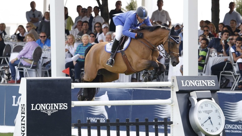 Alvaro de Miranda met AD Rahmannshof's Bogeno. ©Stefano Grasso/Longines GCT