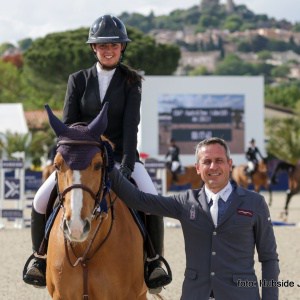 Hubside Jumping Julien Epaillard en zijn leerling Nina Mallevaey.