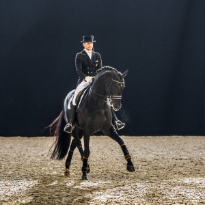 Edward Gal werd met Glock's Zonik tweede in de wereldbeker bij Indoor Brabant. foto: FEI/Digishots