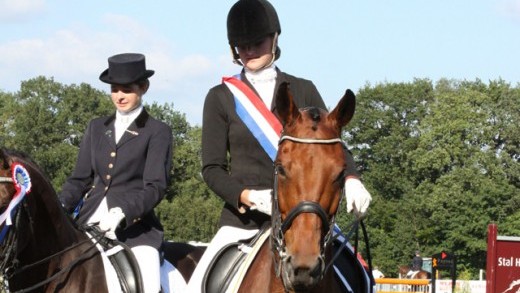 Julia van Schaik werd in 2012 Drents kampioen met Primo. ©Roos Meertens