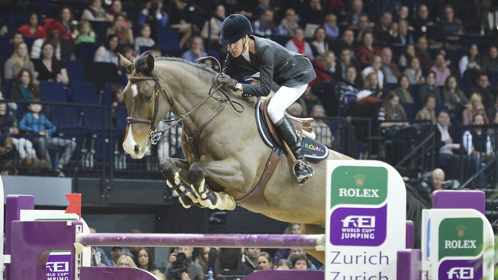 Luciana Diniz met Lennox, de winnaars van de wereldbeker in Zurich 2013. ©Karl-Heinz Frieler/FEI