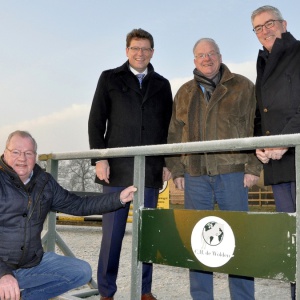 Van links naar rechts Jan Broek, Roger de Groot, Peter Pluijter en Henk Jumelet. foto: Fred Lubbers